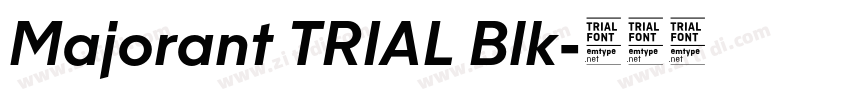 Majorant TRIAL Blk字体转换